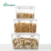 EcoBox 8709 Retângulo de armazenamento de armazenamento de alimentos herméticos retângulo caixa de armazenamento de plástico